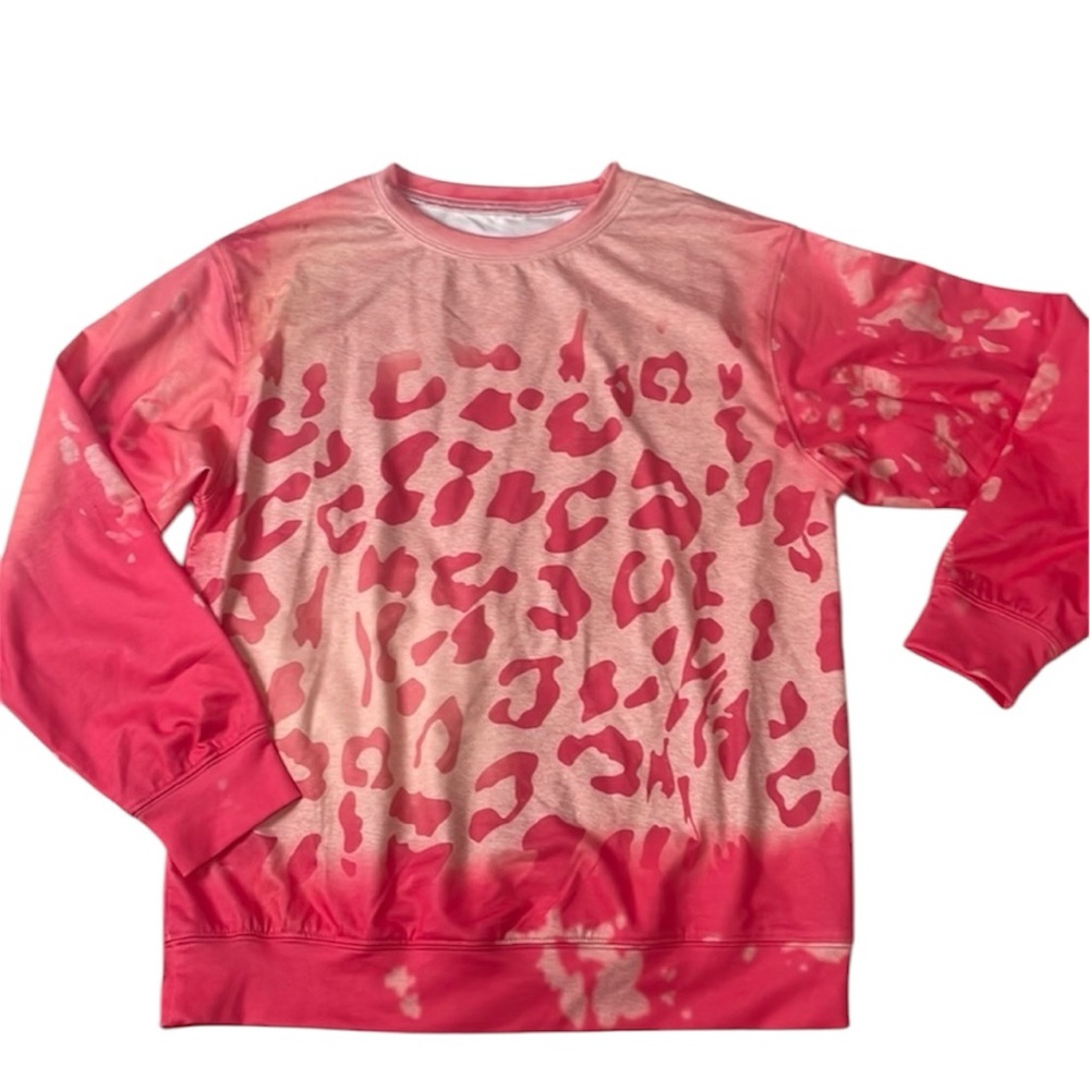 Pink Cheetah‎ Print Crewneck
